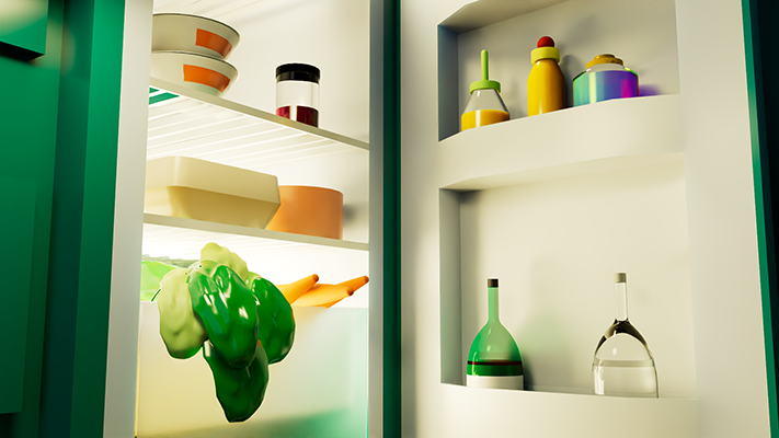 Image de détail du frigo