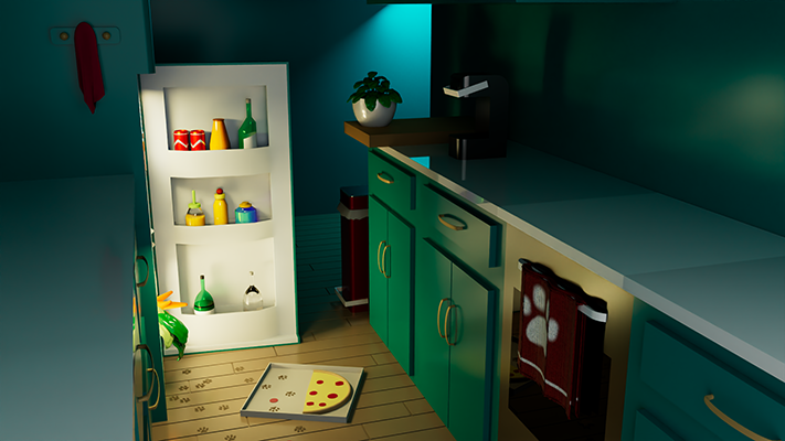 Image vue d'ensemble de la cuisine