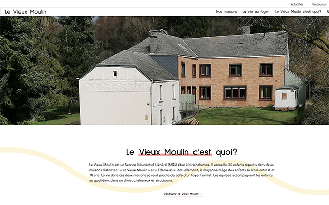 Image de la page d'accueil sur desktop